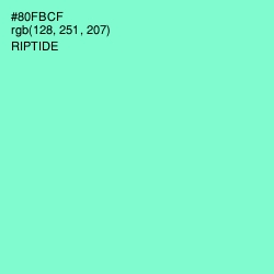 #80FBCF - Riptide Color Image