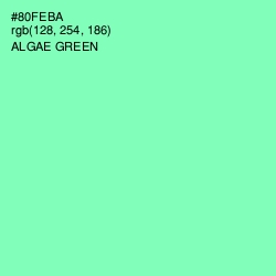 #80FEBA - Algae Green Color Image