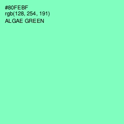 #80FEBF - Algae Green Color Image