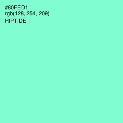 #80FED1 - Riptide Color Image