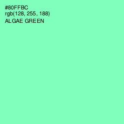 #80FFBC - Algae Green Color Image