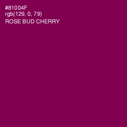 #81004F - Rose Bud Cherry Color Image