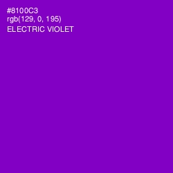 #8100C3 - Electric Violet Color Image