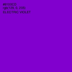 #8100CD - Electric Violet Color Image