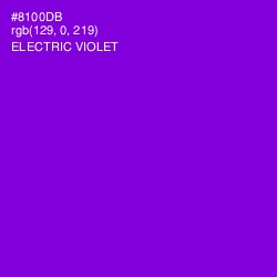#8100DB - Electric Violet Color Image