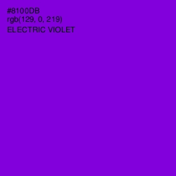 #8100DB - Electric Violet Color Image