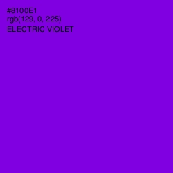 #8100E1 - Electric Violet Color Image