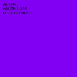 #8100F4 - Electric Violet Color Image