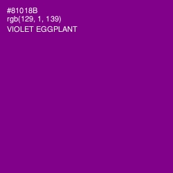 #81018B - Violet Eggplant Color Image