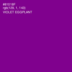 #81018F - Violet Eggplant Color Image