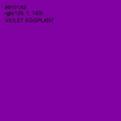 #8101A3 - Violet Eggplant Color Image