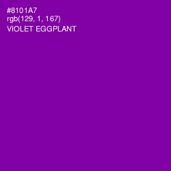 #8101A7 - Violet Eggplant Color Image