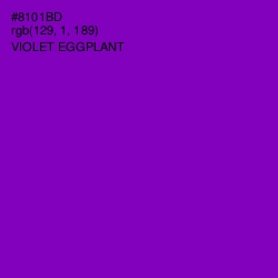 #8101BD - Violet Eggplant Color Image