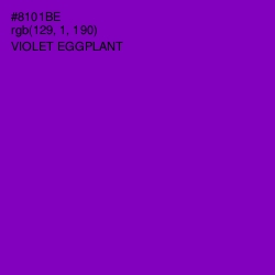 #8101BE - Violet Eggplant Color Image