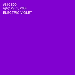 #8101D0 - Electric Violet Color Image