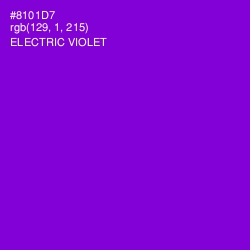 #8101D7 - Electric Violet Color Image