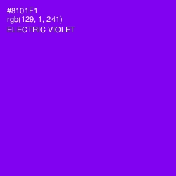 #8101F1 - Electric Violet Color Image