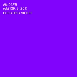 #8103FB - Electric Violet Color Image