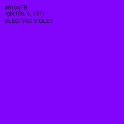 #8104FB - Electric Violet Color Image