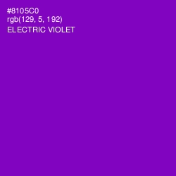 #8105C0 - Electric Violet Color Image