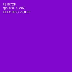 #8107CF - Electric Violet Color Image