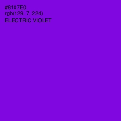 #8107E0 - Electric Violet Color Image