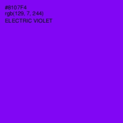 #8107F4 - Electric Violet Color Image