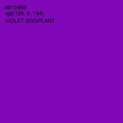 #8108B8 - Violet Eggplant Color Image