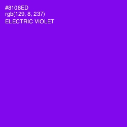 #8108ED - Electric Violet Color Image