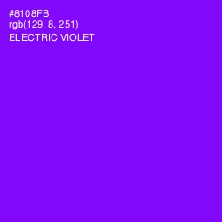 #8108FB - Electric Violet Color Image