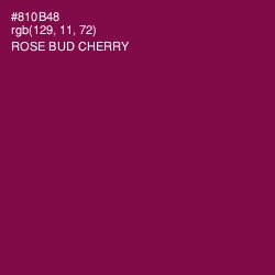 #810B48 - Rose Bud Cherry Color Image