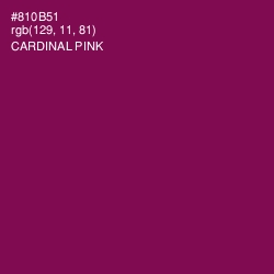 #810B51 - Cardinal Pink Color Image