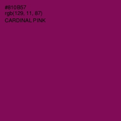 #810B57 - Cardinal Pink Color Image