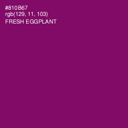 #810B67 - Fresh Eggplant Color Image