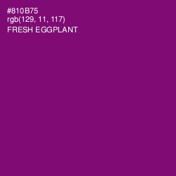 #810B75 - Fresh Eggplant Color Image