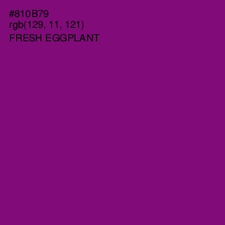 #810B79 - Fresh Eggplant Color Image