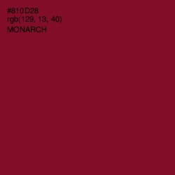 #810D28 - Monarch Color Image