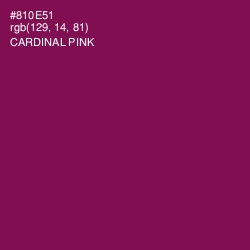 #810E51 - Cardinal Pink Color Image