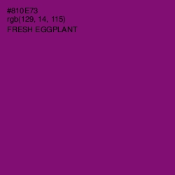 #810E73 - Fresh Eggplant Color Image