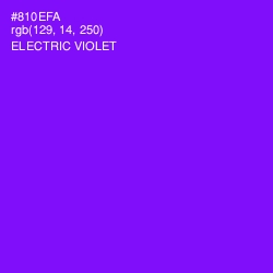 #810EFA - Electric Violet Color Image