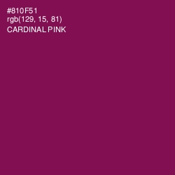 #810F51 - Cardinal Pink Color Image