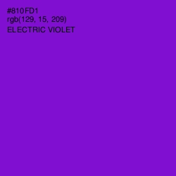 #810FD1 - Electric Violet Color Image