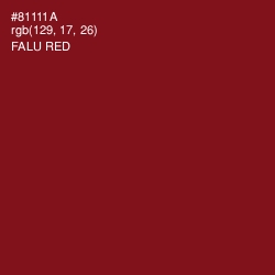#81111A - Falu Red Color Image