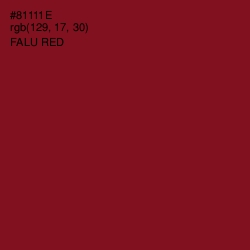 #81111E - Falu Red Color Image