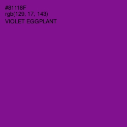 #81118F - Violet Eggplant Color Image