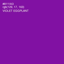 #8111A3 - Violet Eggplant Color Image