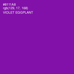 #8111A8 - Violet Eggplant Color Image