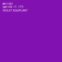 #8111B1 - Violet Eggplant Color Image