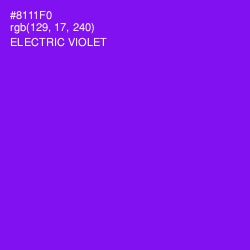 #8111F0 - Electric Violet Color Image