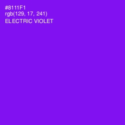 #8111F1 - Electric Violet Color Image